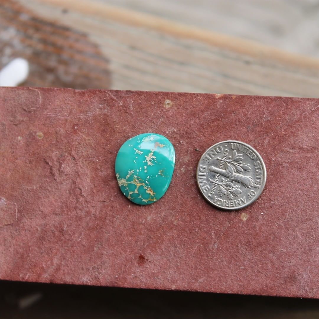 Deep teal Stone Mountain Turquoise
Contact us  or visit our website and search item # stnmtn_2013cabsn (On sale until Feb 15th!)
