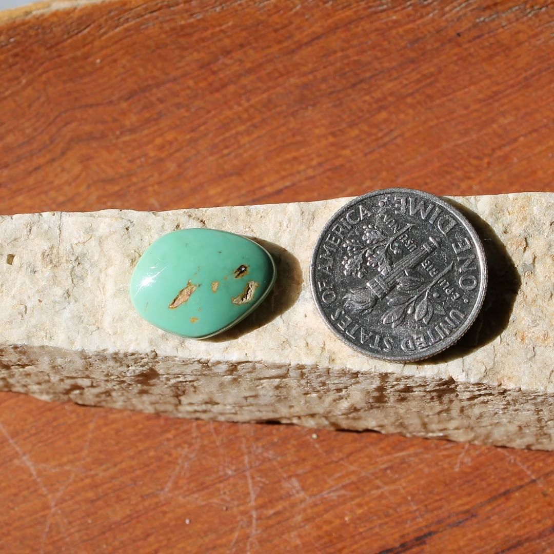 Natural Nevada Turquoise Cabochon (Singatse Turquoise) 
Instagram    $12 for 4.6 carats untreated & un-backed Nevada turquoise.
