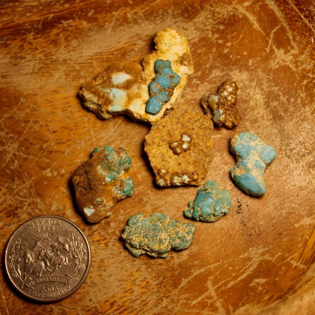 Turquoise vein study (Stone Mountain Turquoise NFS) Cauliflowers
